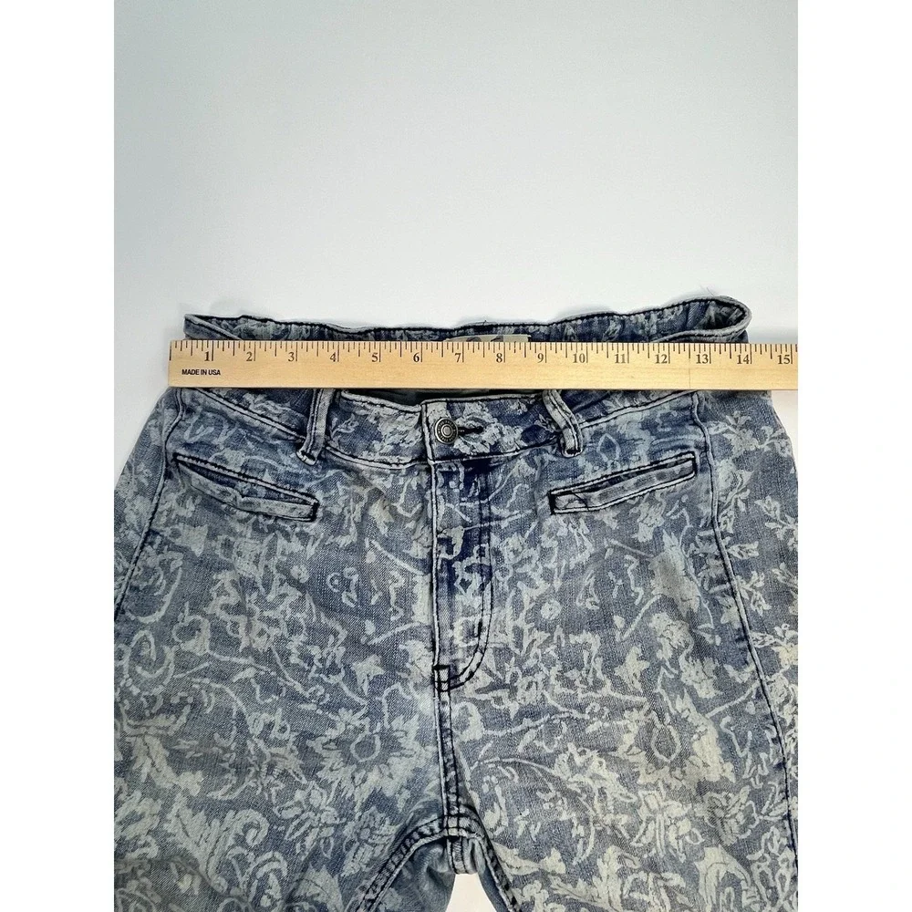 Free People We The Free Dream Lover Floral Paisley Flare Jeans Denim Size 31